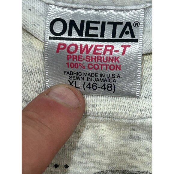 So Many Lures So Little Time Oneita Graphic T Shirt Men's Size XL White - Picture 3 of 6